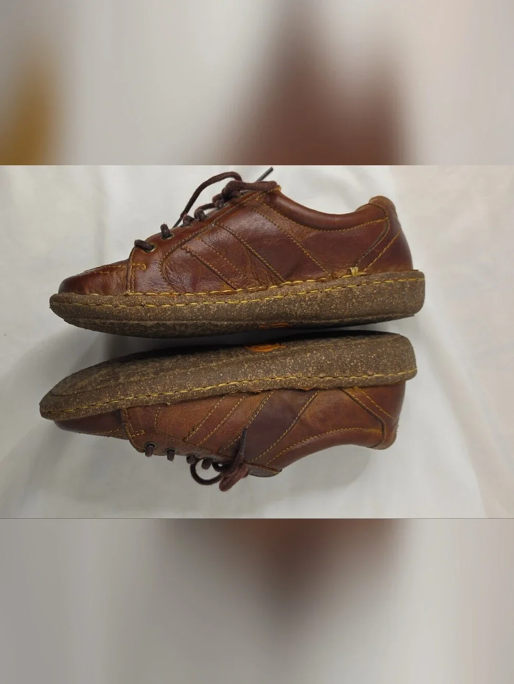 Born Womens Melissa Brown Leather Oxford Lace Up Shoes Size 7M EU38 Handcrafted